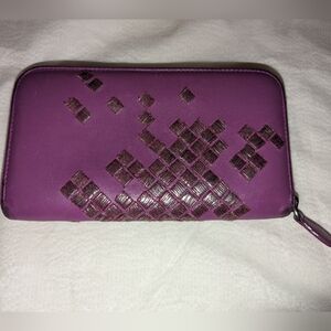 Bottega Veneta Purple Wallet
